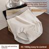 Taglia L Donna Primavera e Autunno Puro Cotone 10A Cavallo Antibatterico Vita Alta Triangolo Pancia Slip