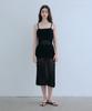 ODER Crochet Sleeveless Knit Dress - Black