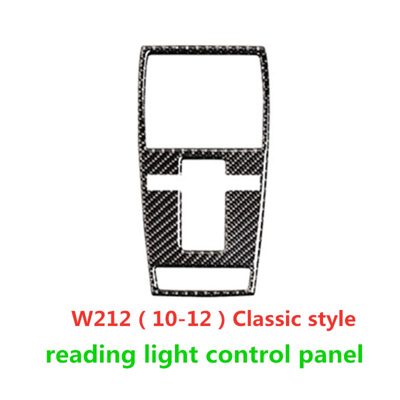 Fit For Mercedes Benz C Class W204 E Class W212 Accessories Carbon Fiber Car Interior Reading Light Cover Trim