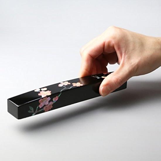 Sakura Takaoka Lacquerware Paperweight, Mother-of-Pearl, Design,