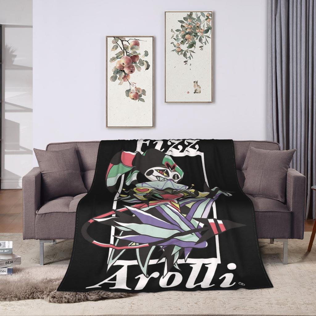 Hazbins Hotels Lucifer Anime Blanket Coral Fleece Plush Autumn/Winter   Super Warm Throw Blankets for Home Couch Bedspread