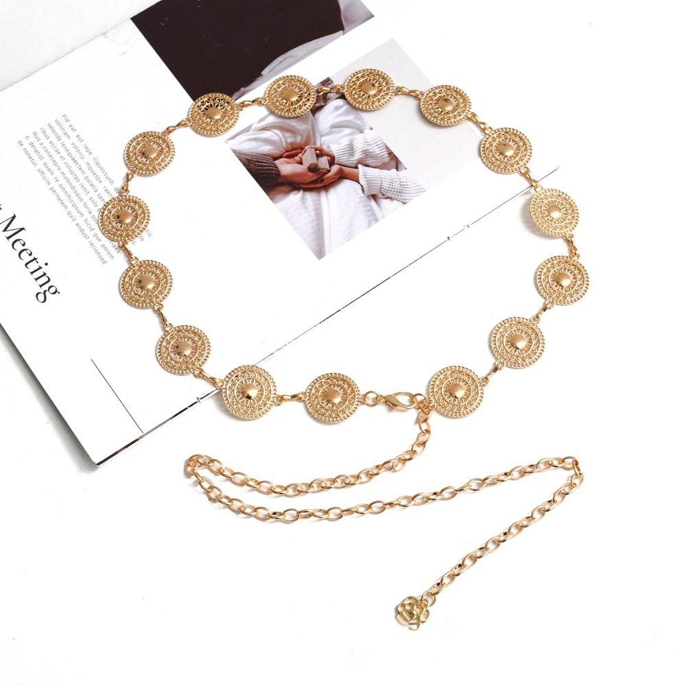 Gold Color Chain Belt Vintage Waist Chain New Chain Waistband  Skirt Decor