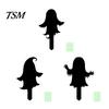Spooky Outdoor Silhouette Halloween Garden Stake, Black Cat Yard Sign with Glow-in-the-dark Easy Installation Stakes Eyes, Waterproof Ghost