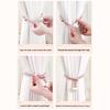 Curtain Ties, Pull-out Adjustable Curtain Buckle, Durable No Drill Curtain Holdbacks, for Balcony Living Room Bedroom