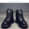 Ankle Men Motorcycle Boots Platform Boots Man Outdoor High Top Shoes for Men Working Boots  Fashion Chaussures Pour Hommes