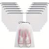 5/10/20PCS Portable Shoe Drawstring Eco Storage Bag for Sundries Travel Makeup Bag Waterproof Transparent Plastic Storage Bag