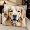 Watercolor Pet Dog Pillow Case Fashion Square Pillowcase Bedroom Sofa Room Ins Decoration Leisure