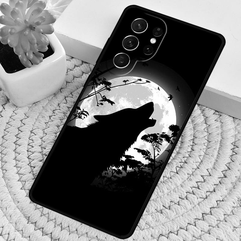 

Animal The Wolf Howl Phone Case for Samsung Galaxy note 10 pro S26 Ultra S23 S24 FE S25 S21 S22 PLUS shockproof Cove Galaxy S24 Ultra