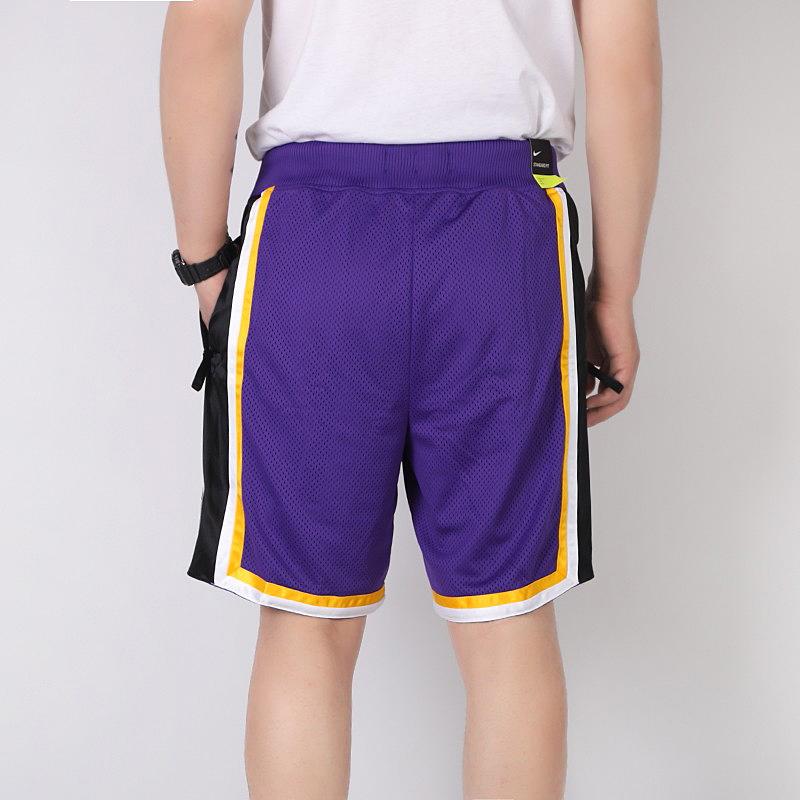 Nike Lakers Courtside Statement Edition Basketball Shorts Men Bottoms Purple AV3545-504