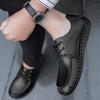 Fashion Casual men's leather shoes Classic and minimalist style Work and daily office Comfortable outdoor shoes Plus Size lace-up