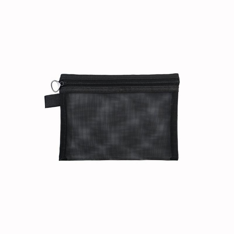 1/3PCS Mesh Hard Disk Card Reader Bags Portable Earphone Data Cable Chargers Storage Bag U Disk Zipper Pouch Travel Organizer