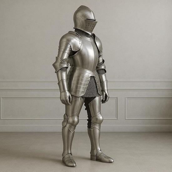 Medieval Knight Costume Armor  Full Wearable Steel Plate Suit  Halloween Cosplay  Outfit Collectible Historical Display Gift Armor