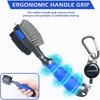Golf Club Brushes and Groove Cleaner 2 ft Retractable Zipline Carabiner Golf Brush Head with Retractable Spike Comfortable Grip Golf Club Cleaner