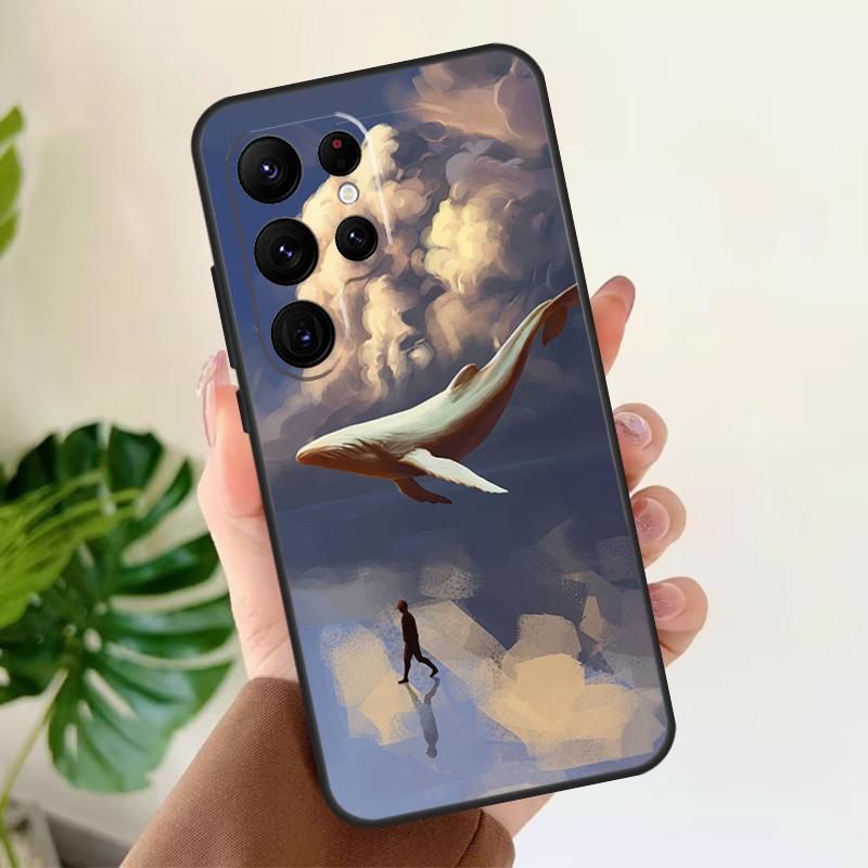 Flying Whale Magical Soft Case For Samsung Galaxy S21 S22 S23 S24 S25 Ultra S9 S10 Plus S20 FE S24 FE Phone Cover