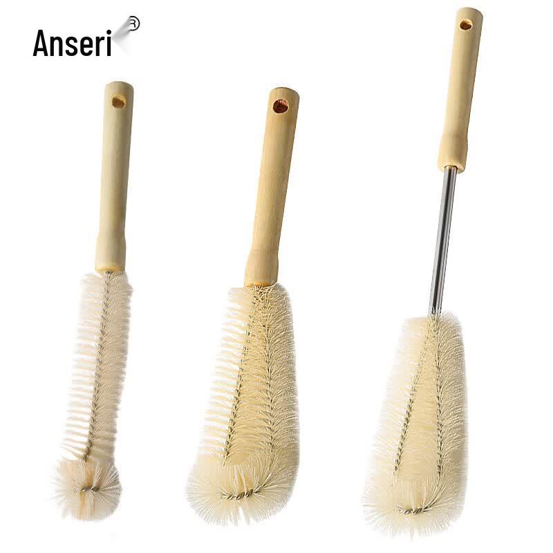 Ansell Rui 3-Piece Wooden Handle Cup Cleaning Brush Set