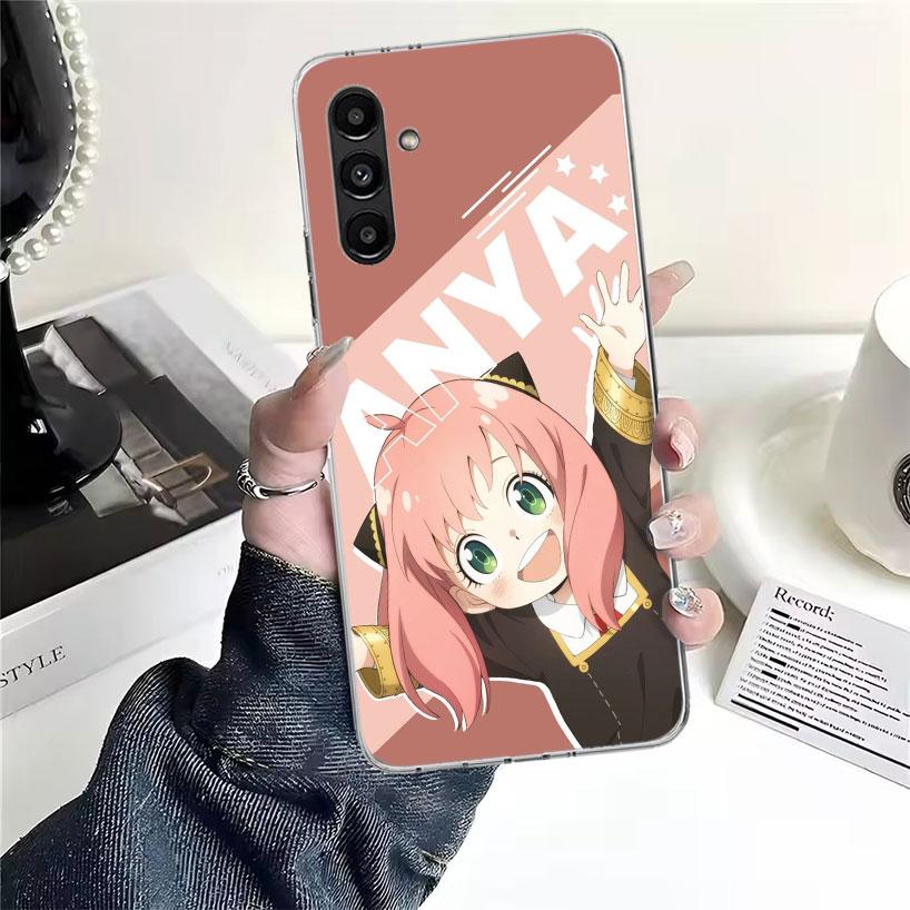 S-Spy Family Anya Phone Case For Samsung Galaxy A13 A14 A15 A16 A17 A53 A54 A55 A56 A57 A33 A34 A35 A36 A37 A23 A24 A25 A26 Gala