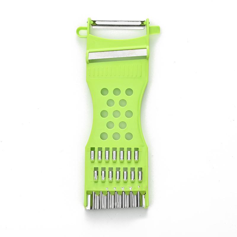 1Pc Handheld Multifunction Kitchen Peeler & Slicer –Plastic Grater Tool for Vegetables, Fruits, Potatoes, Carrots, Cheese & More