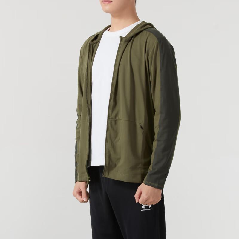 Under Armour Meridian Full-Zip Loose Hooded Jacket Men Outerwear Green 1379674-390