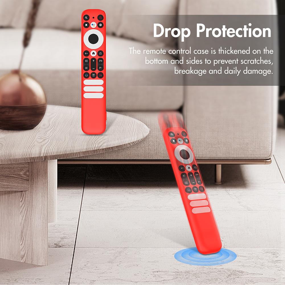 Silicone Remote Case Anti-Slip Protective Controller Sleeve Skin Shockproof TV Remote Control Case for TCL RC902V/TCL-RC802NU1