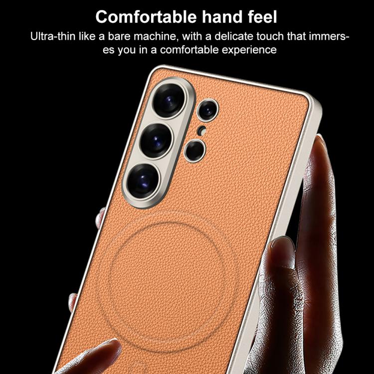 GKK Metal Paint Skin Feel Leather Magnetic Phone Case