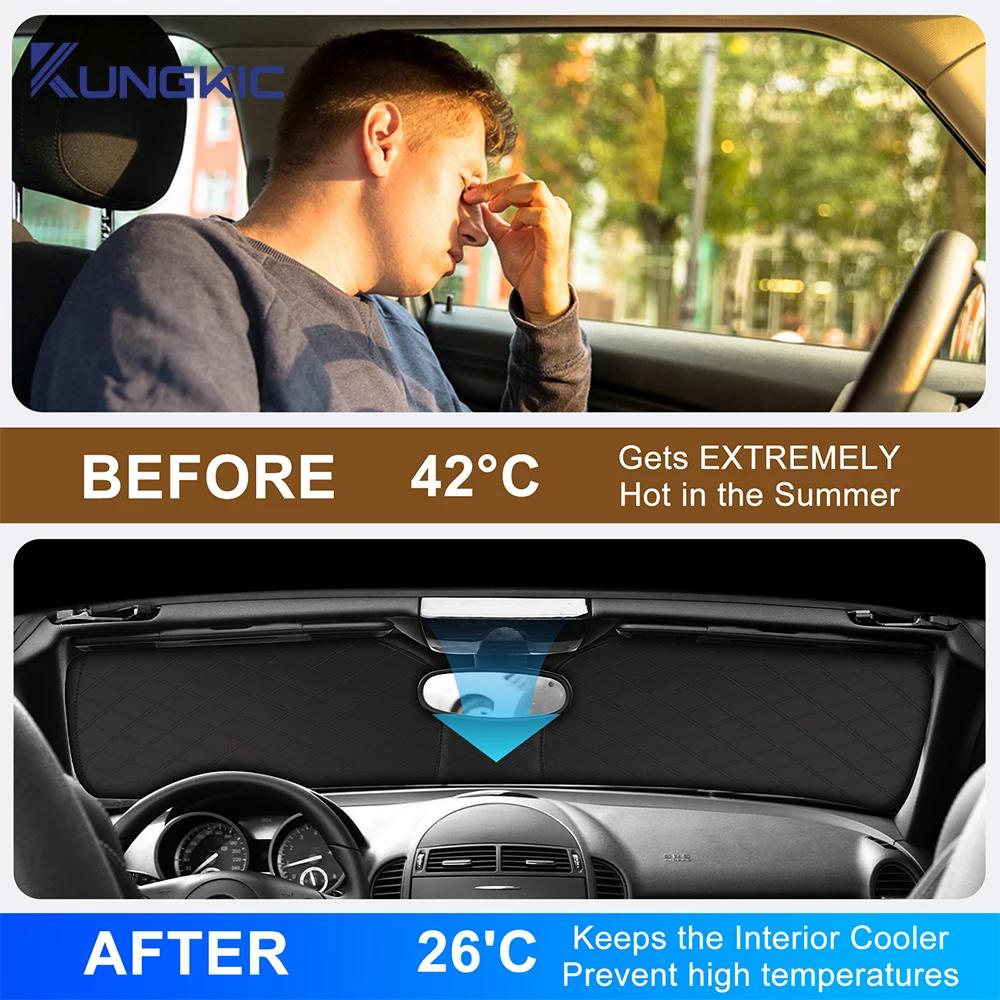Front Window Sun Shade for Mercedes Benz SLK R171 2004-2010 Windshield Sunscreen UV Protection