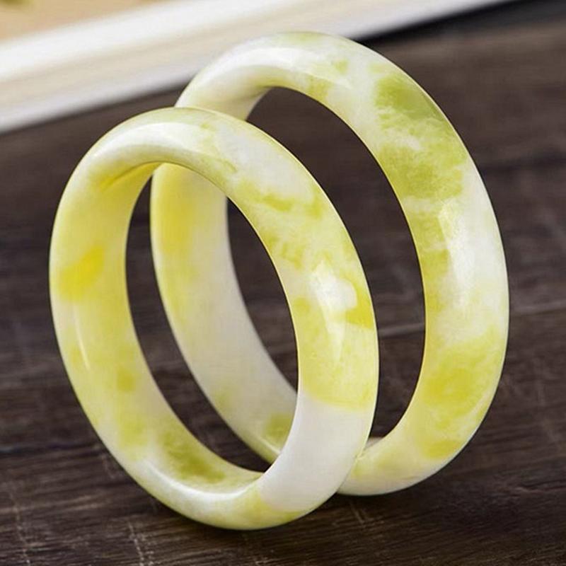 Floating Flowers, Yellow Turmeric, Jade, Jade Bracelets, Jade Bracelets, Gifts, Jade A3
