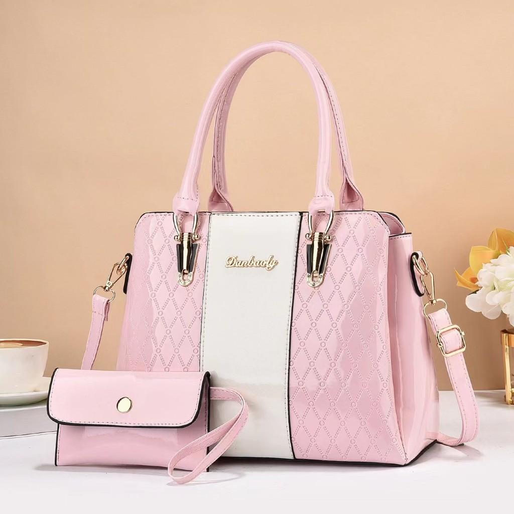 

Шикарная женская сумка-ведро большой вместимости в стиле колор-блок со стильным дизайном цепочки и застежкой-молнией розовый