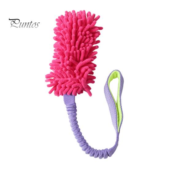 Tough Dog Toys with Handles Rope Toy, Durable Interactive Plush Tug Reinforced Handles, Chew Dental Cleaning Polyester Toy for Small Large Dogs