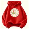 Kids Girls Hoodie Elfie Cartoon Super Elf & Winged Fairy Graphic Sweatshirt Floral Mushroom Circle Print  Casual Pullover Children Autumn Outfit