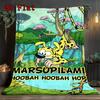 Marsupilami 2D Flaches Muster Flanelldecke Hohe Qualität Ganzjahres-Wärme und Komfort Perfekt für Weihnachtsgeschenke.DMT0925384