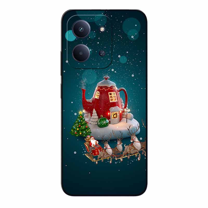 Christmas Phone Case For Redmi 15C 4G Global 171.5mm Case Black Silicone Bumper For Xiaomi Redmi15C 4G Cover 15C4G Cartoon Coque