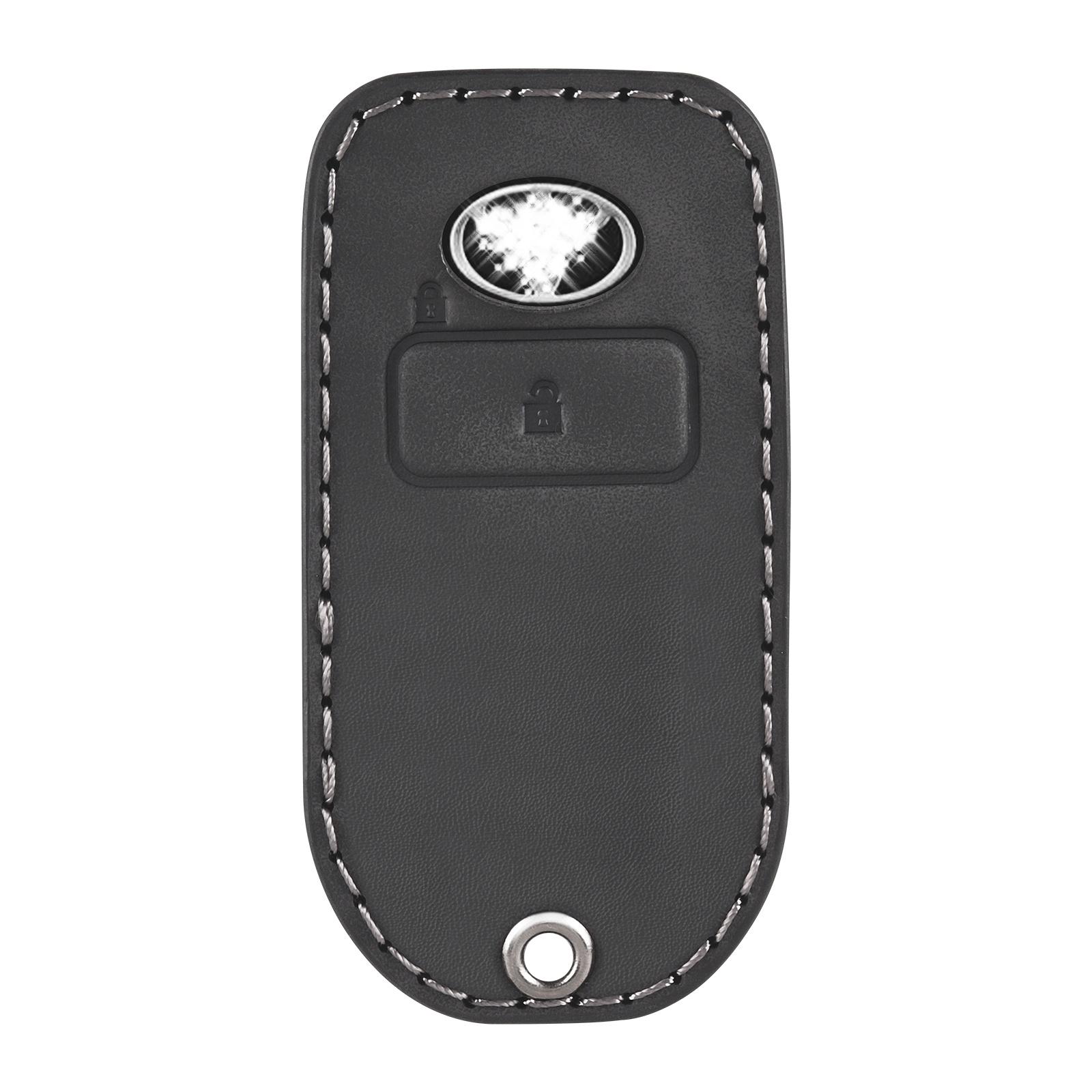 

2 Buttons Leather Car Key Cover for Toyota RAIZE Veloz Avanza Wigo 2023 Case for Daihatsu Rocky Key Holder Remote Case Keychain чёрный