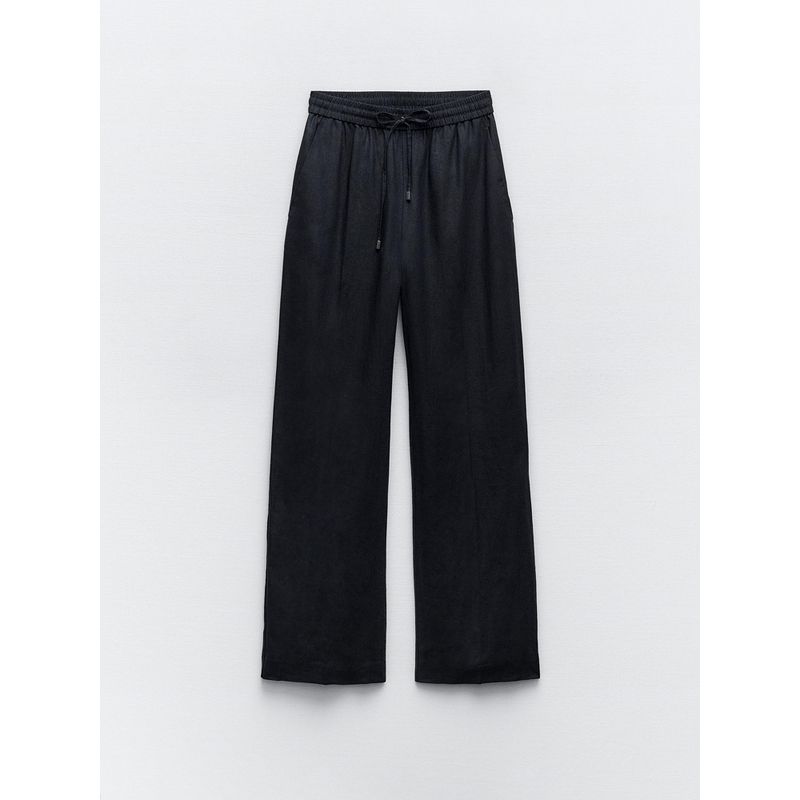 Za2024 Summer New Product Women's Clothes Minimalist Fashion High Waist Casual Wide-Leg Straight Pants Pants 9929040 250