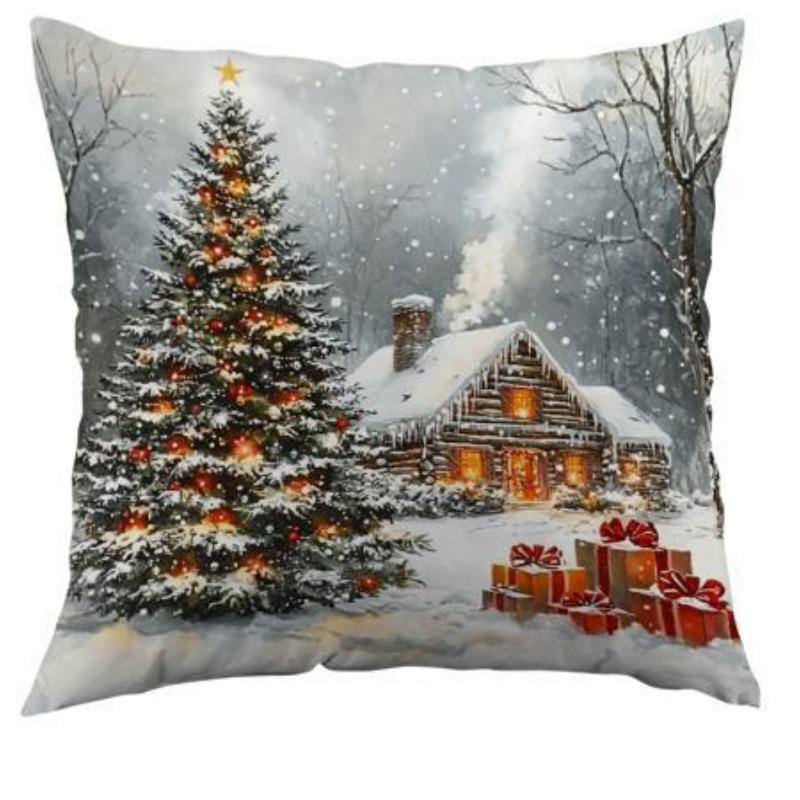Christmas American Decorative Throw Pillow Case Pillow Case Sofa Living Room Cushion Pillow Case