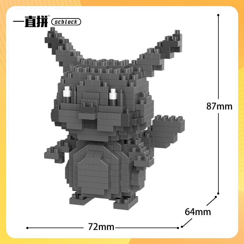 

Mini Pokemon Marowak Growlithe Building Blocks Treecko Slowpoke DIY Micro Brick Hitmonchan Grimer Cubone Figures Toys For Kids No Box
