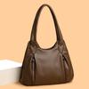 Women's Bag Large Capacity Portable Tote Bag Commuter PU Shoulder Crossbody Bag