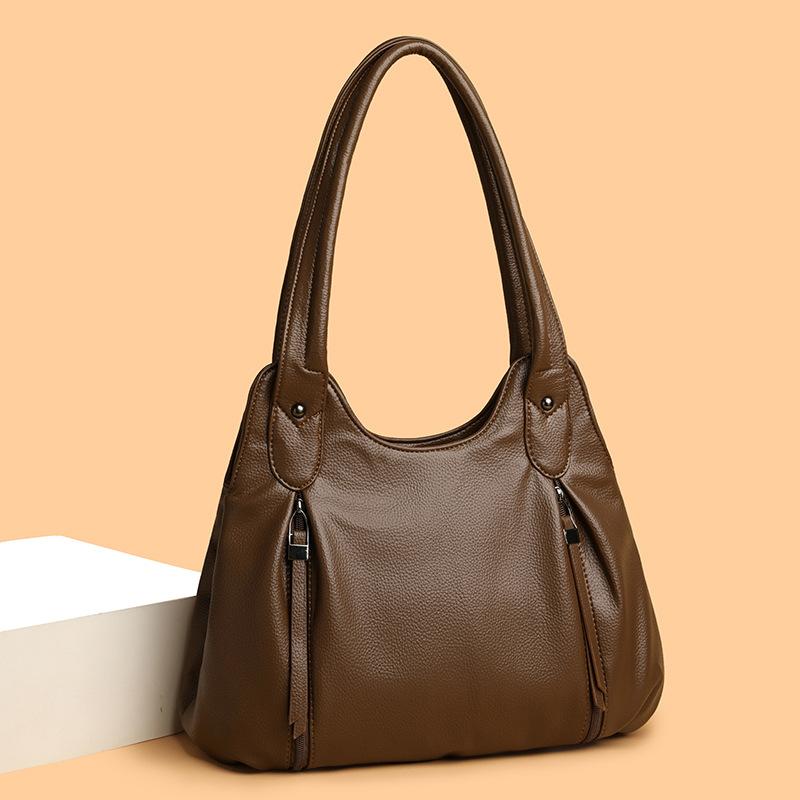 Women's Bag Large Capacity Portable Tote Bag Commuter PU Shoulder Crossbody Bag