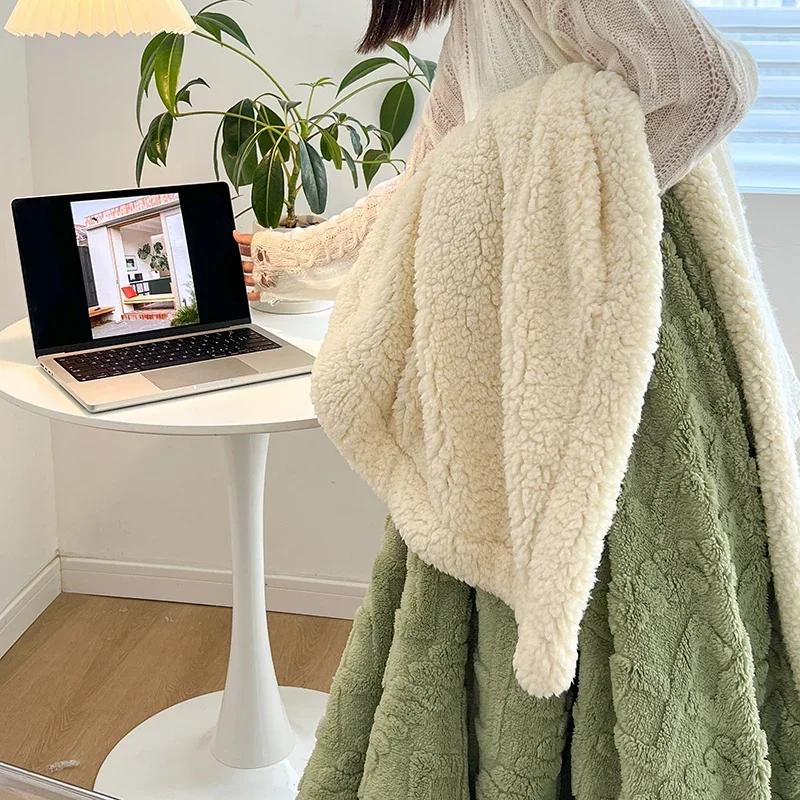 Single/Queen/Super King Thicker Fleece Throw Blanket for Bed or Sofa , Soft Plush Blanket