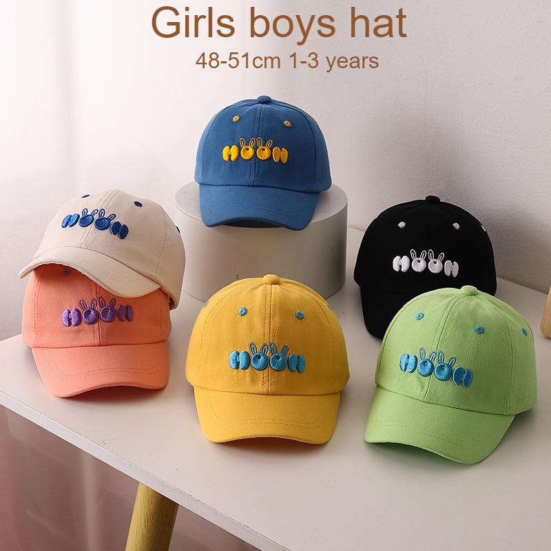 Kids Letter Hat 48-51cm 1-3 Years Baby Baseball Cap Summer Sun Hat Boy Girl Snapback Caps Preschool Outdoor UV Protection