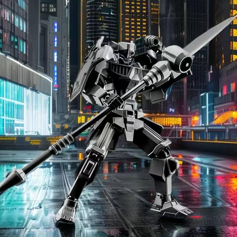 13-Joint Articulated Mecha Figure: 3D Toy Armor for Kids' Creative Assembly