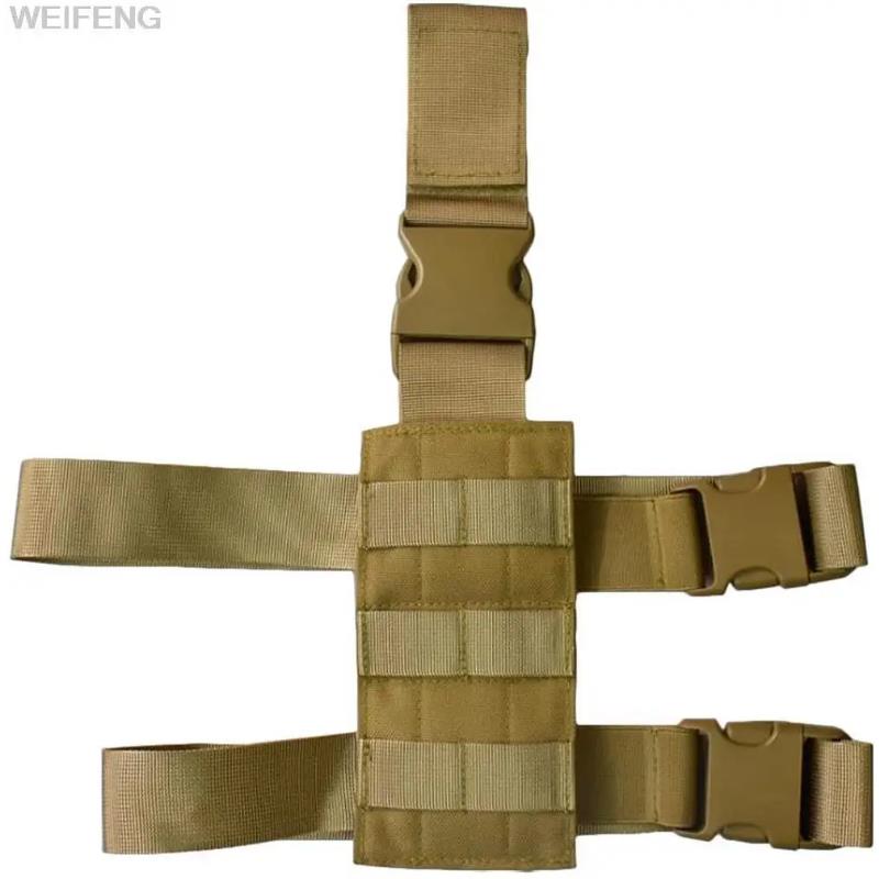 Practical Molle Drop Leg Platform Panel Gun Holster Plate Adapter Universal Pistol Hunting Magazine Pouch Thigh Rig