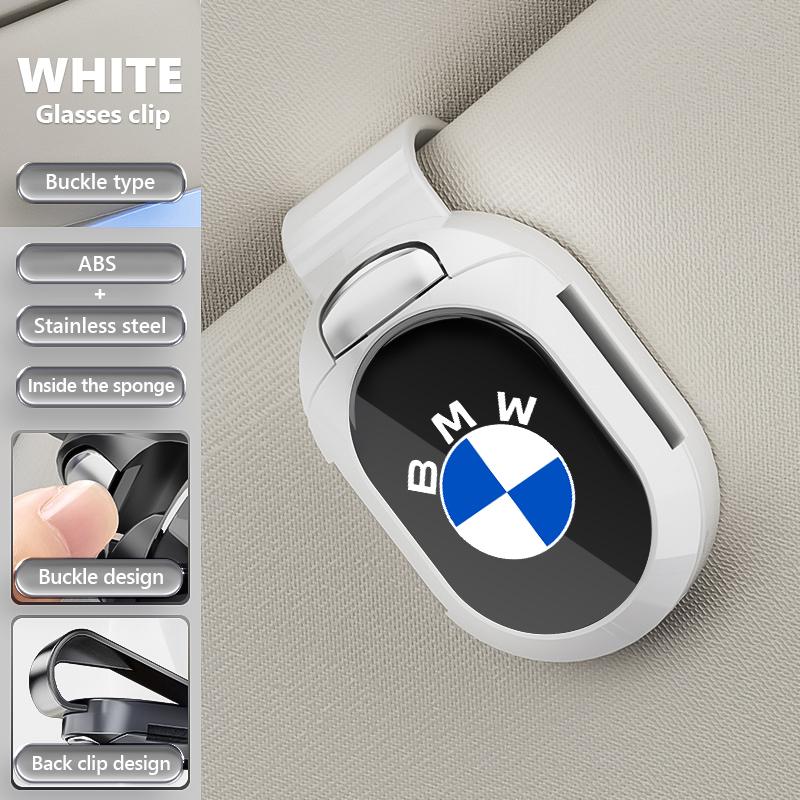 BROB8 Universal Car Sunshade Sunglasses Storage ID Card Glasses Clip For BMW M Performance E36 E46 E60 E90 E91 E92 E93 F30 F20