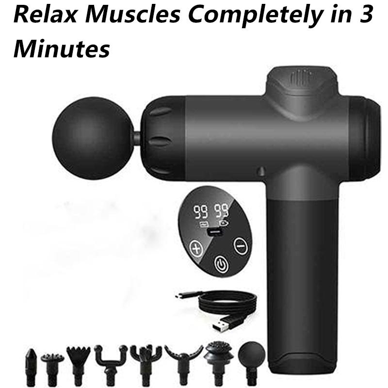 Fascia Gun Relaxation Muscle Massager Sports Neck Gun Electric Impact Household Fitness Equipment Fascia Grab