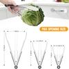 Hotec Stainless Steel Kitchen Tongs, 3-7", 9", 12", Locking Metal Food Tongs for Cooking, Serving, BBQ, and Grilling with Non-Slip Grip