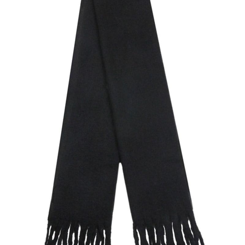 GRAVER [BAG&ACC] Polar Bear Embroidered Bold Muffler_Black