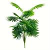 9-18 Leaves Artificial Fan Leaf Plant Large Green Palm Leaves  Office Desktop Decoration