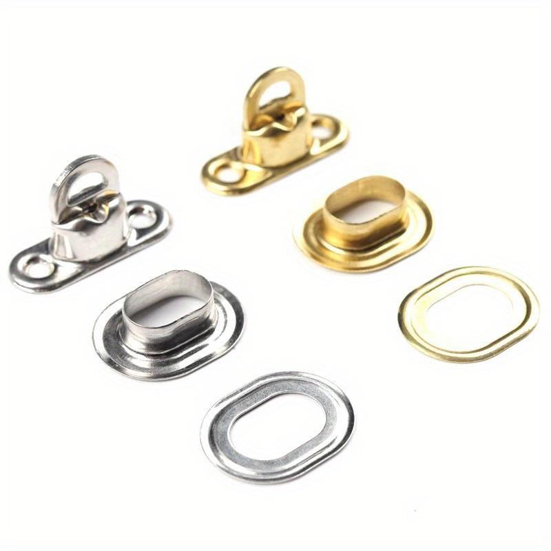 1 Set Cross Lock Bag Accessories Copper Oval Twist Buckle Brass Rotating Latch for Sun Shade Net Tarpaulin Garden Vertical Screen