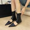 Fashion Summer Boots Style Hottie Sexy Pointed Head Women Shoes High Heels Hollow Comfortable Cool Boots Elastic Short Boots Women Shoes