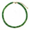 Handmade Natural Stone Choker Necklace Boho Style Colorful Round Beaded Summer Beach Vacation Stackable Jewelry Gifts for Women