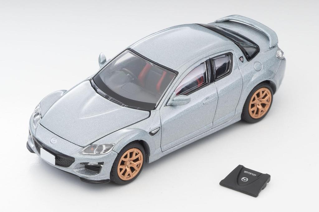 Tomytec Tomica Limited Vintage Neo LV-N Japanese Car Era 18 Mazda RX-8 Spirit R Silver 2012 Model (Assembled)